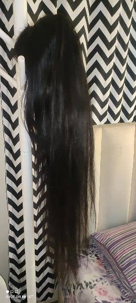 Glueless human hair wig 40 inch 1