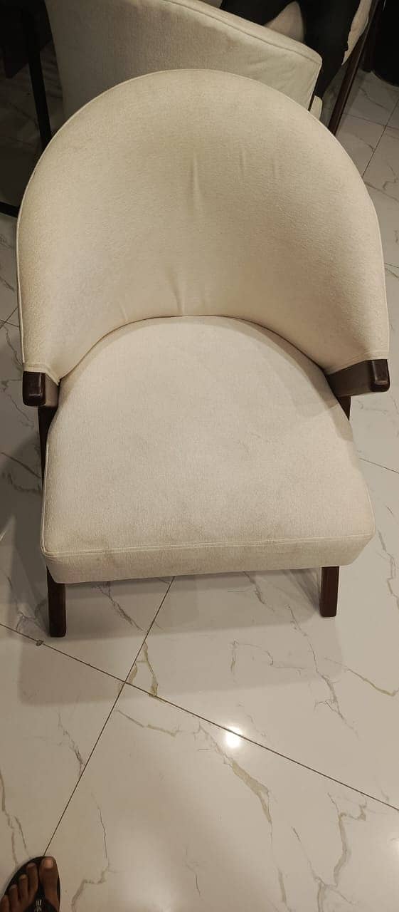 Wooden Designer 4 Chairs For Sale Almost Brand New 2