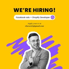 Hiring Social Media Manager, Graphic Design, Facebook Ads Cold Call