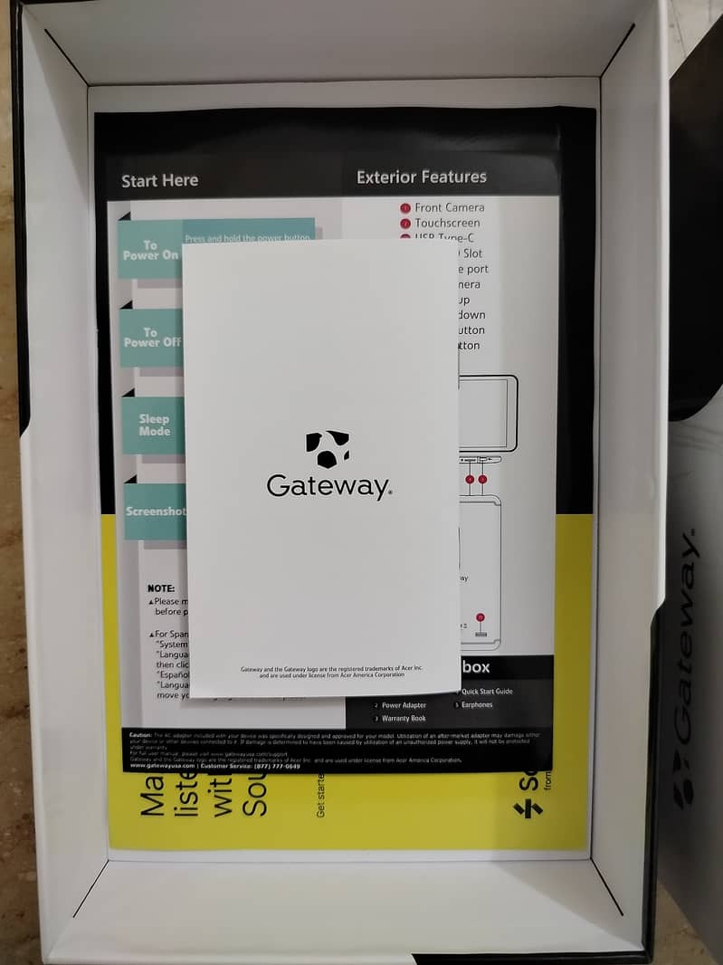 Gateway 8” Tablet 2GB + 32GB (USA Model GWAT8-1) 8