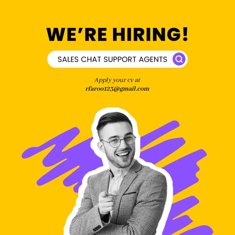 Hiring Sales Chat Specialist 0