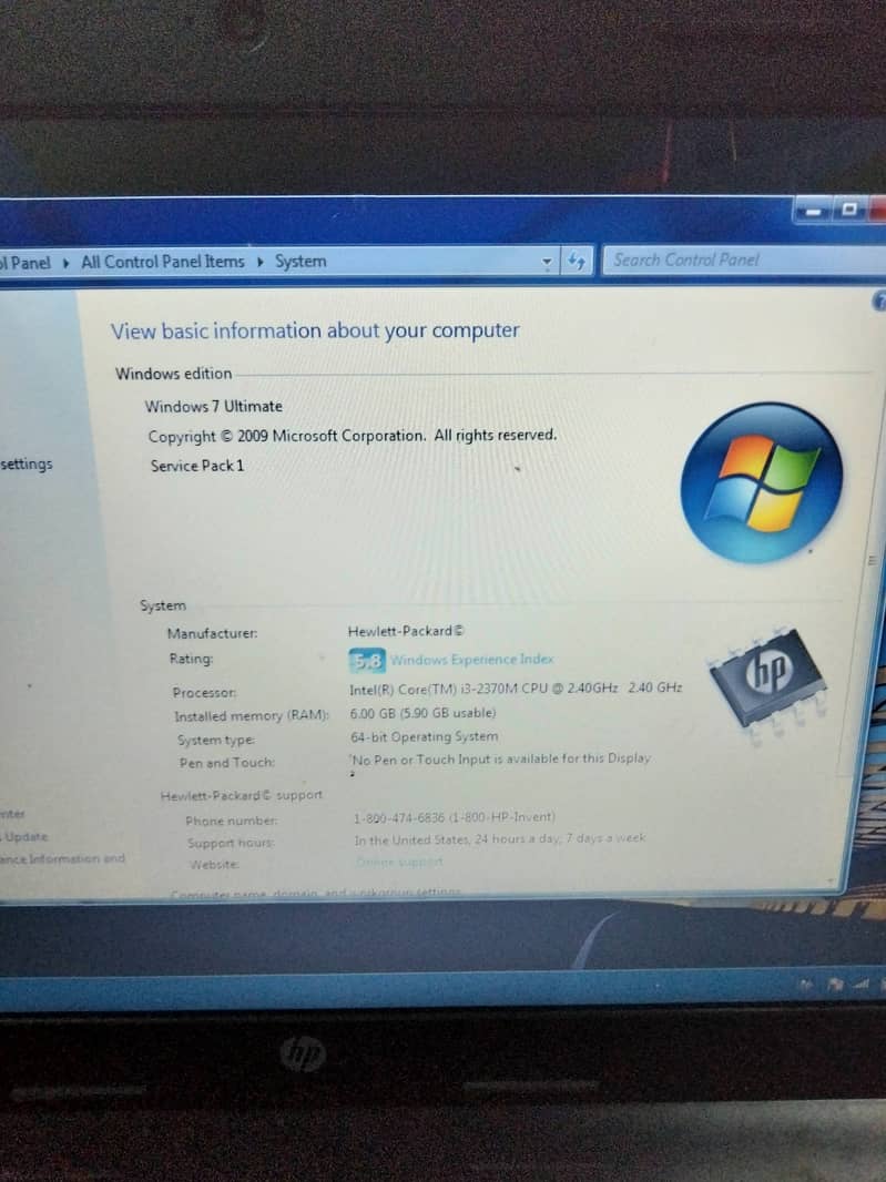 Hp core i3 laptop for sale (teacher used) 2