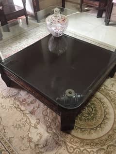 Center table with 2 coffee tables