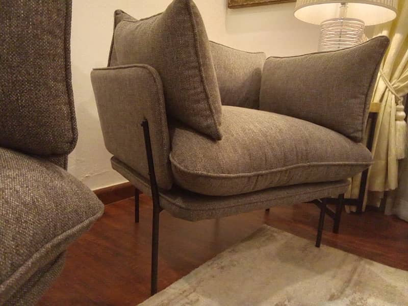 sofa set of 2 , 2seater and 2 ,1 seater 5