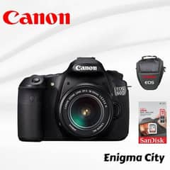 Canon 60d|Lens 18-55 |SD Card |Camera Bag|2 batteries|Original Charger 0