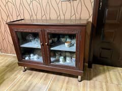 Two Wooden showcases or cabinets Excellent condition 0