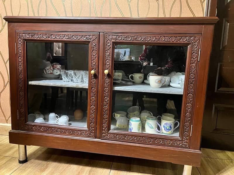 Two Wooden showcases or cabinets Excellent condition 1