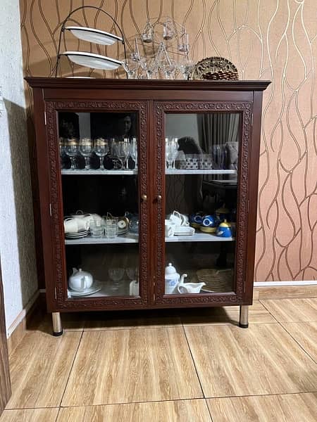 Two Wooden showcases or cabinets Excellent condition 3