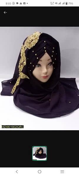 imported floral hijab for girls 6