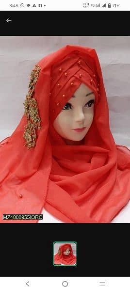 imported floral hijab for girls 7