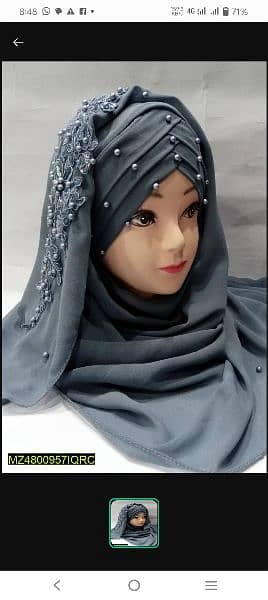 imported floral hijab for girls 8