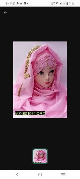 imported floral hijab for girls 9