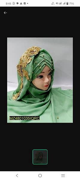 imported floral hijab for girls 11