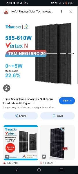 TRINA SOLER PANELS 595 WATT LATEST BIFIICIAL N TYPE 2024 MODELS 3