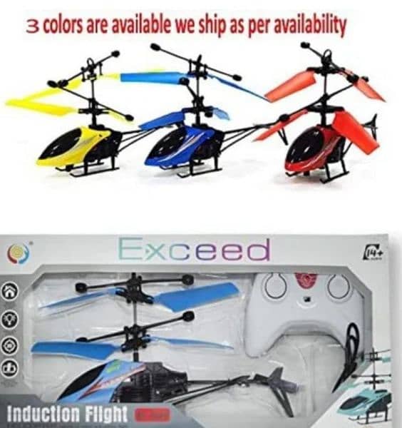 1 P rechargeable Remote control Flying Hand  Sensor Drone Helicopter 2