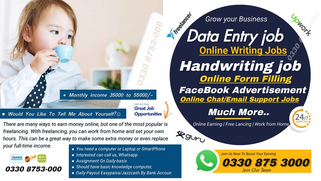 Data Typing Jobs Daily-basis Earning Microsoft word typing at Home 2