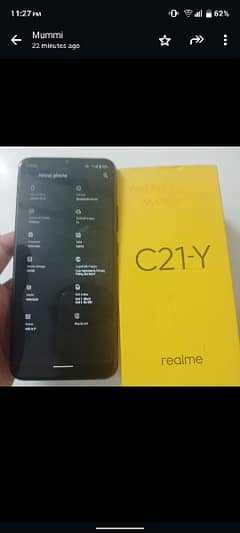 Realme c21 y in good condition 1 year used 4/64 gb