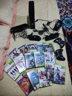 xbox 360 with kinect and dvds uk model