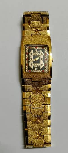 22k electro gold plated watch