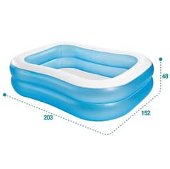 intex swimming pool  in new condition with air pump