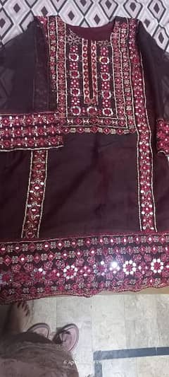 maroon fancy shirt churidar pajama