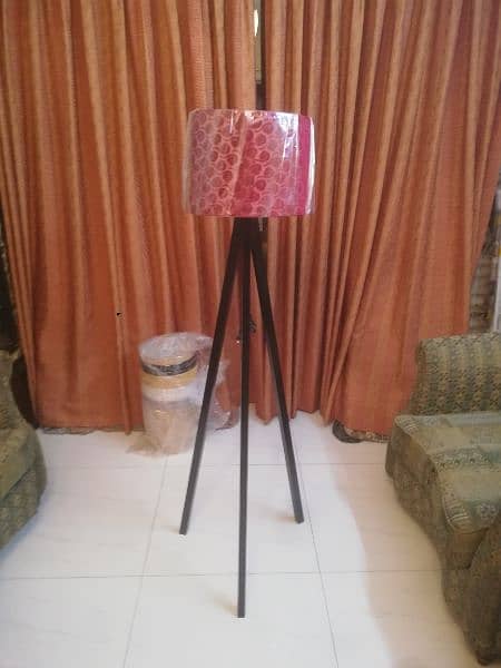 Tripod wood floor lamp sale 8