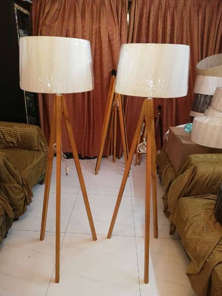 Tripod wood floor lamp sale 18