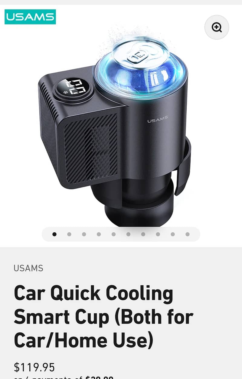Car quick cooling smart cup 3