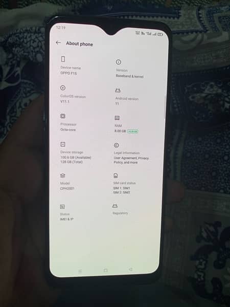 oppo f15 full 10/10 conditions 1