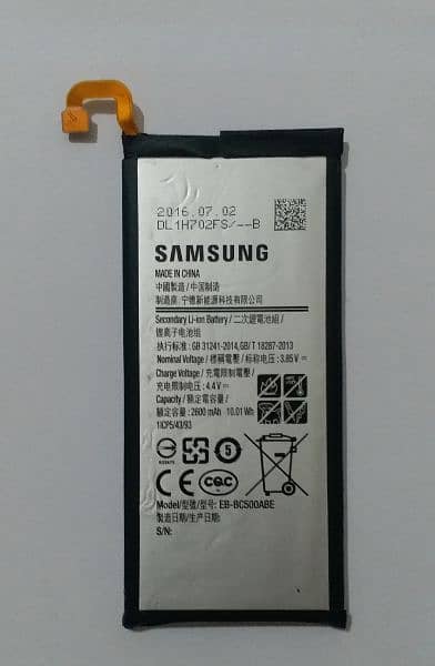 Samsung C5 pro genuine battery 0
