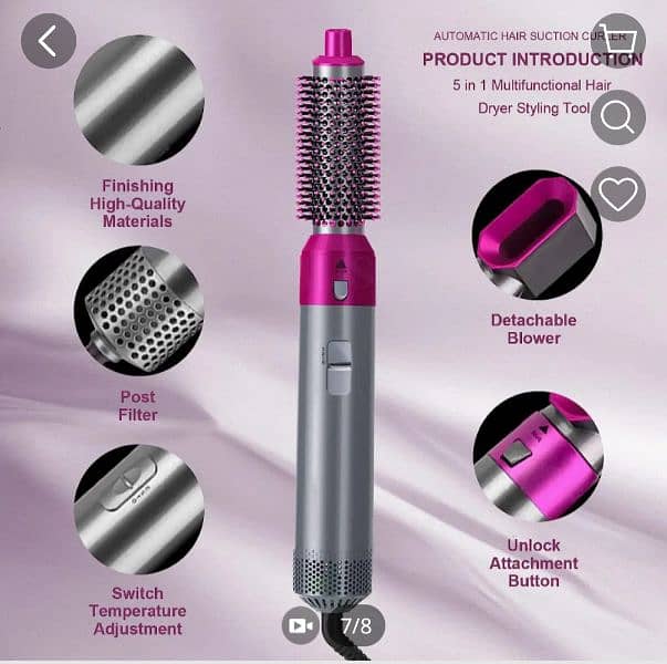 5 in 1 Hairs styler. best product. All in one. 3