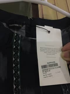 1 Piece Sapphire Embroided Viscose Shirt Pret XL