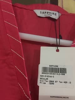 1 Piece Sapphire Cotton Shirt Pret XL