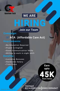 We are Hiring for Call Center on night shift o*3*1*4*5*3*9*2*1*3*6