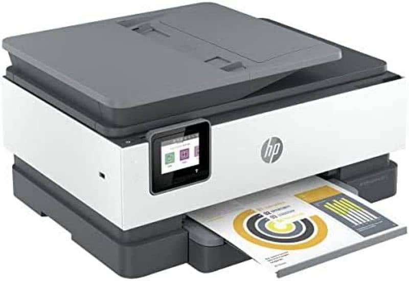 Hp officejet 8025 wifi printer colour black print all in one printer 5