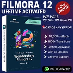Filmora 12 Pre Activated + Lifetime Activation