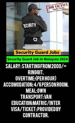 security guard and sell men jobs