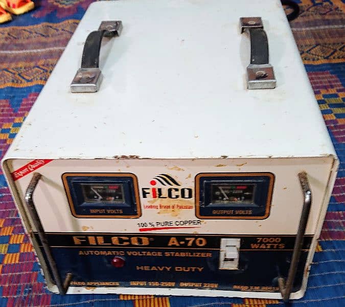 Filco A-70  automatic voltage stabilizer (7000 Watts) new condition 5