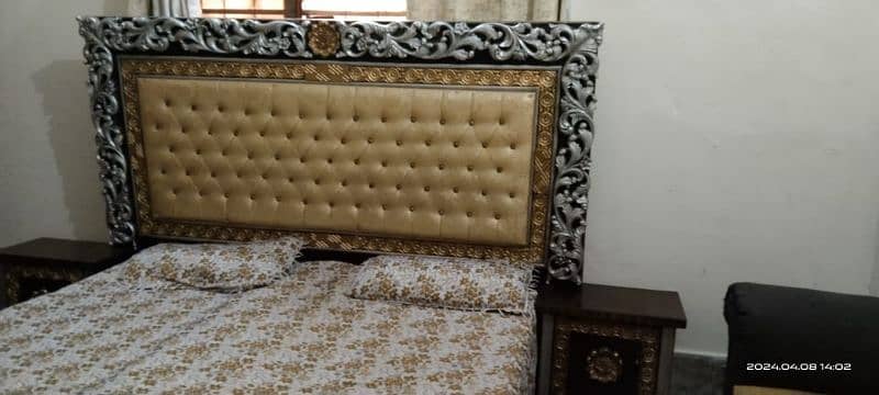 bed set with dressing, cupboard n iron stand 3