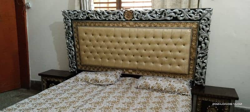 bed set with dressing, cupboard n iron stand 4