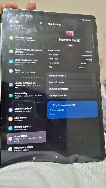 samsung Galaxy Tab s7 4g LTE with original keyboard case and spen 3