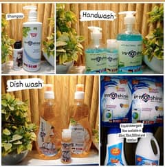 dish wash , handwash , shampoo and liquid detergent