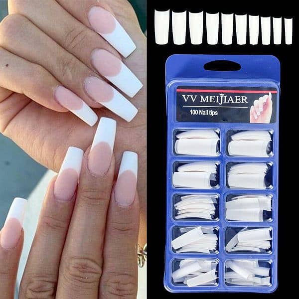 Pack of 100 Artificial Nails 0