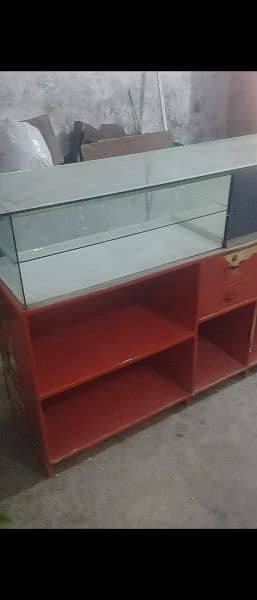 shop counter Heavy weight double glass 3