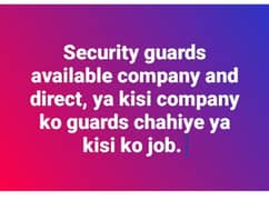 army /civil security guards available compni and direct also