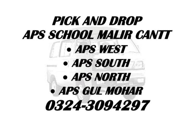 PICK AND DROP A. P. S MALIR CANTT 0