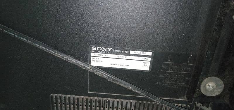 sony model not know , about 15 year old model. 1