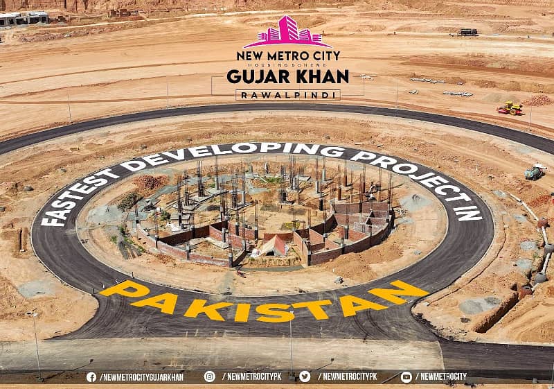10 Marla Residential Plot South A Block New Metro City Gujar Khan Available for Sale 2