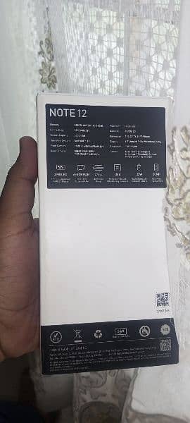 INFINIX NOTE 12 6+5/128 with Box+charger 7