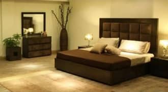 double bed set, tufted bed set, king size bed set, completely wooden 0